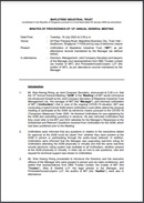 Minutes of Proceedings of 12th Annual General Meeting